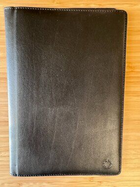 Franklin Covey Classic Black Planner Cover 6 x 9 | Professional Organizer